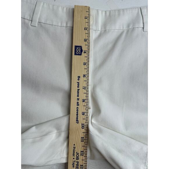 LOFT New! High Waist Chino Shorts White Crisp Tailored Design Beach Summer 10 - Picture 9 of 10